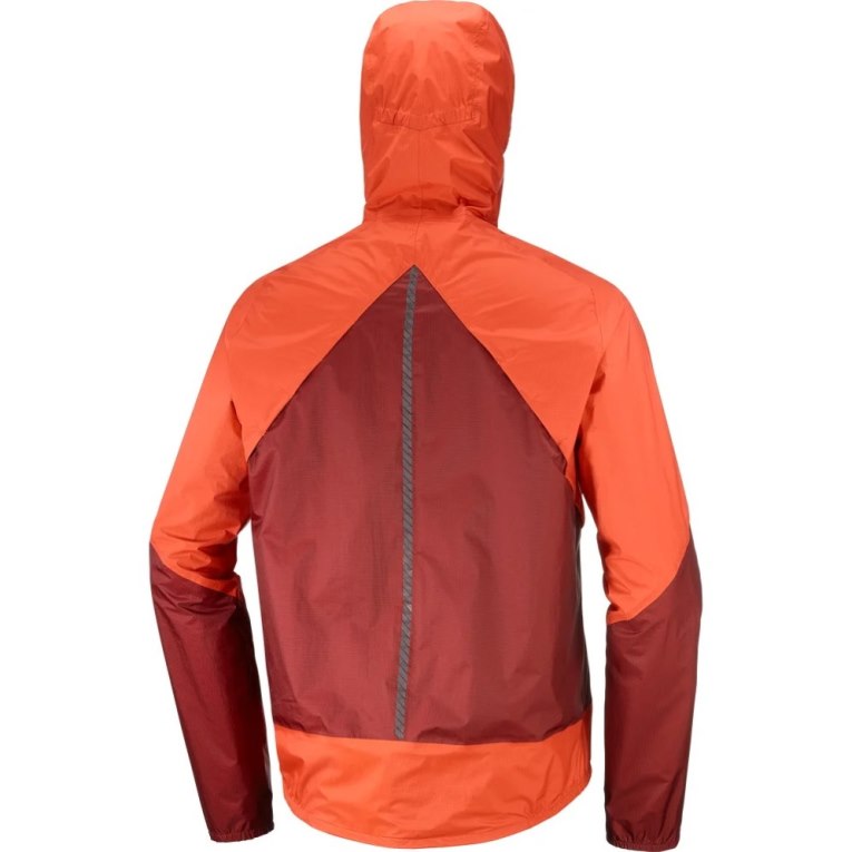 Red Salomon Bonatti Waterproof Men's Shell Jackets | PH 95318E